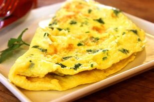 Steamed omelette for breakfast cure gastritis during exacerbations