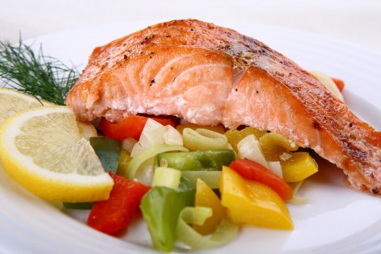 lose weight fish with vegetables